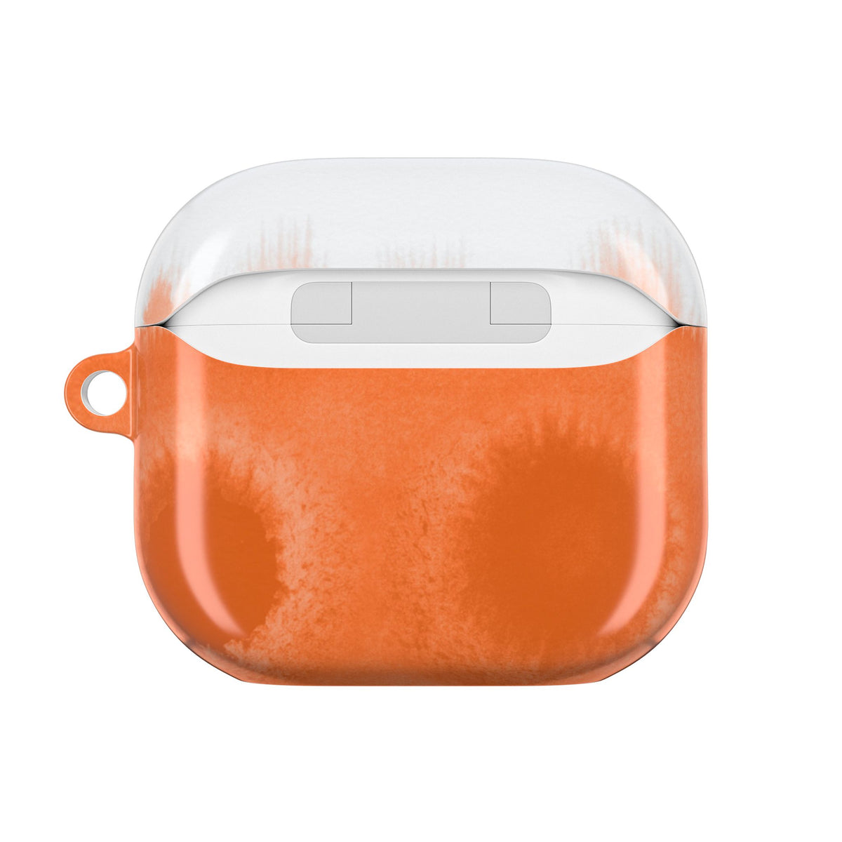 Watercolour Bleed Orange AirPods Case back
