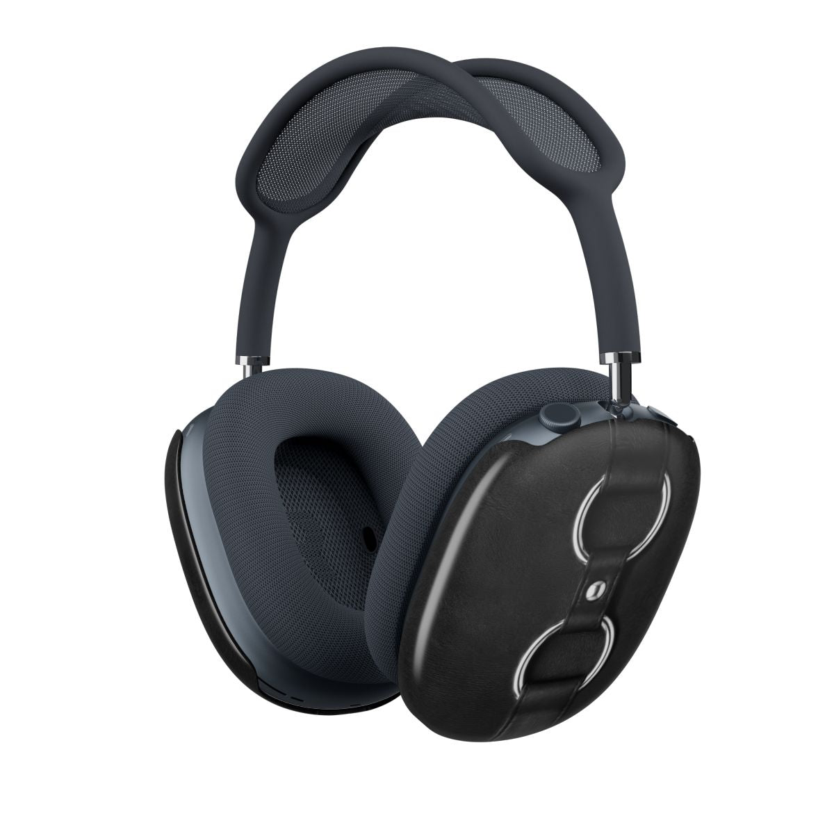 Double Ring Black Silver AirPods Max Case