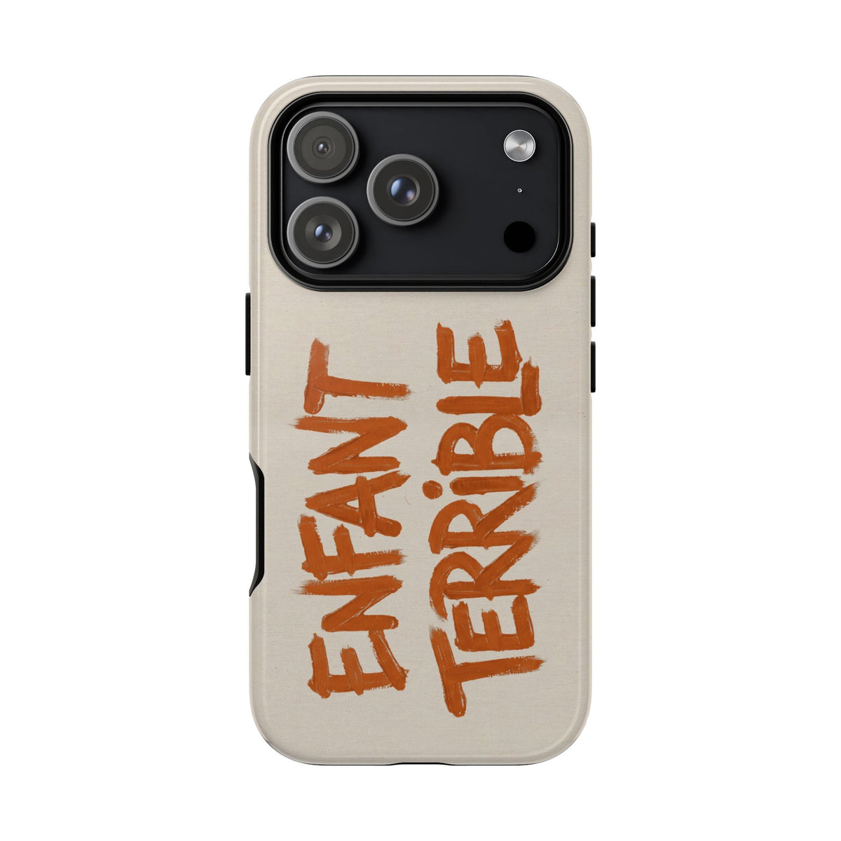 Enfant Terrible Orange Tough Case on iPhone 18 Pro