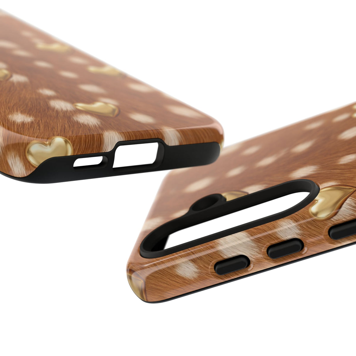 Fawn Hearts Tough Case, edge and port detail