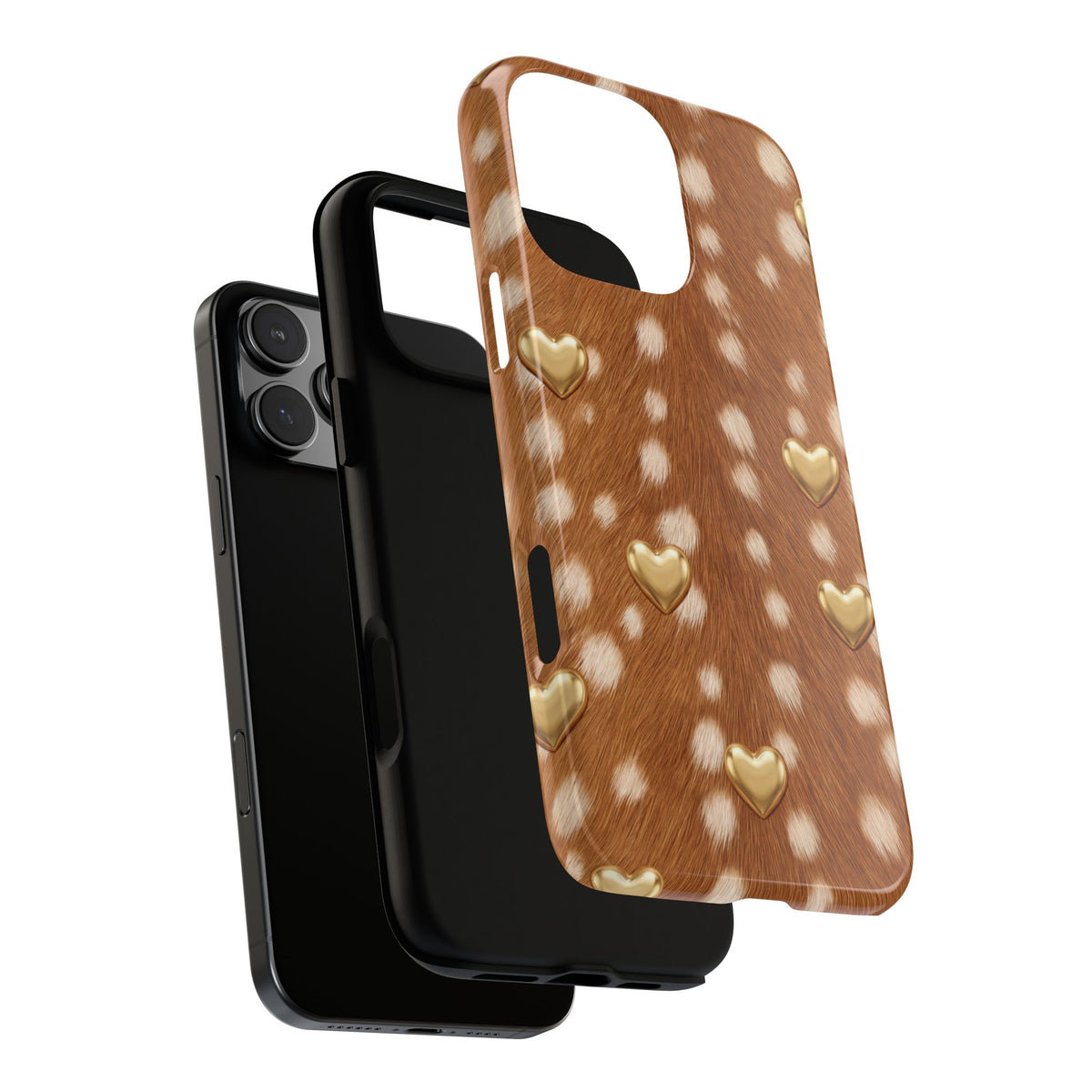 Fawn Hearts Tough Case layers