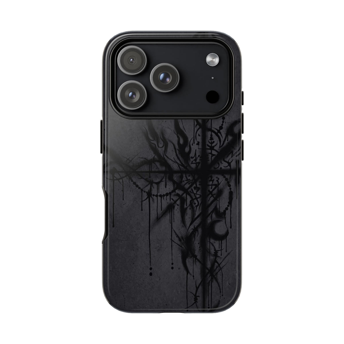 Graffiti Sigil Black Tough Case on iPhone 18 Pro