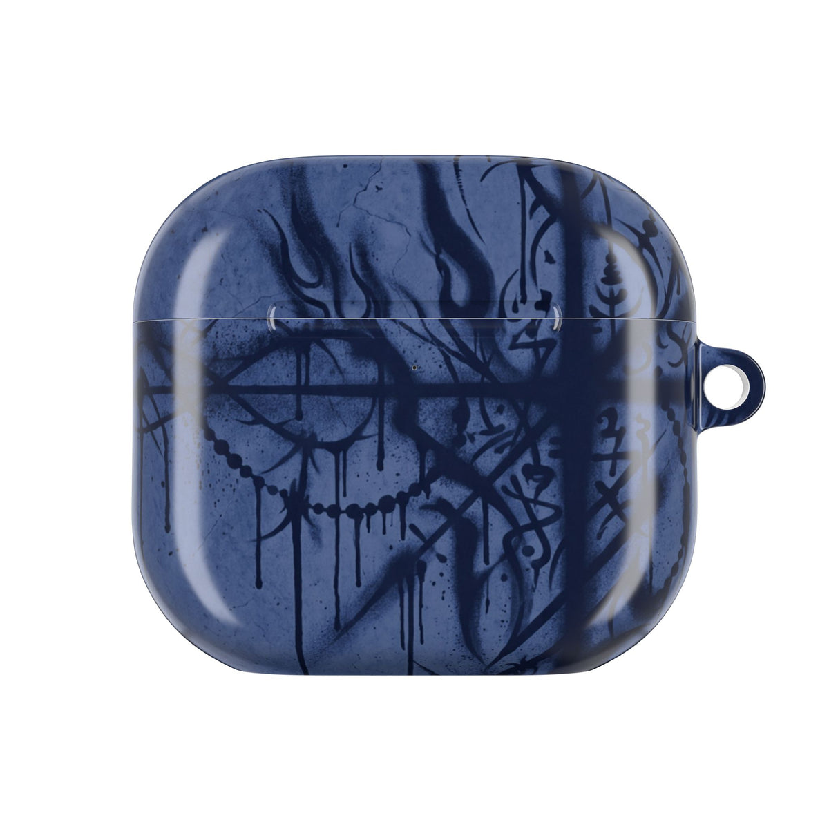 Graffiti Sigil Navy AirPods Case front