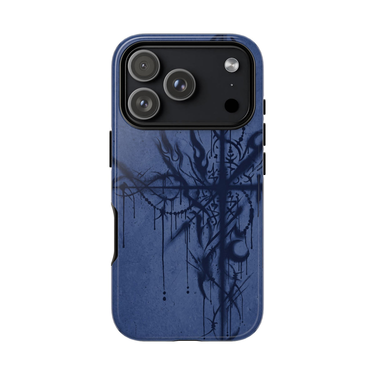 Graffiti Sigil Navy Tough Case on iPhone 18 Pro