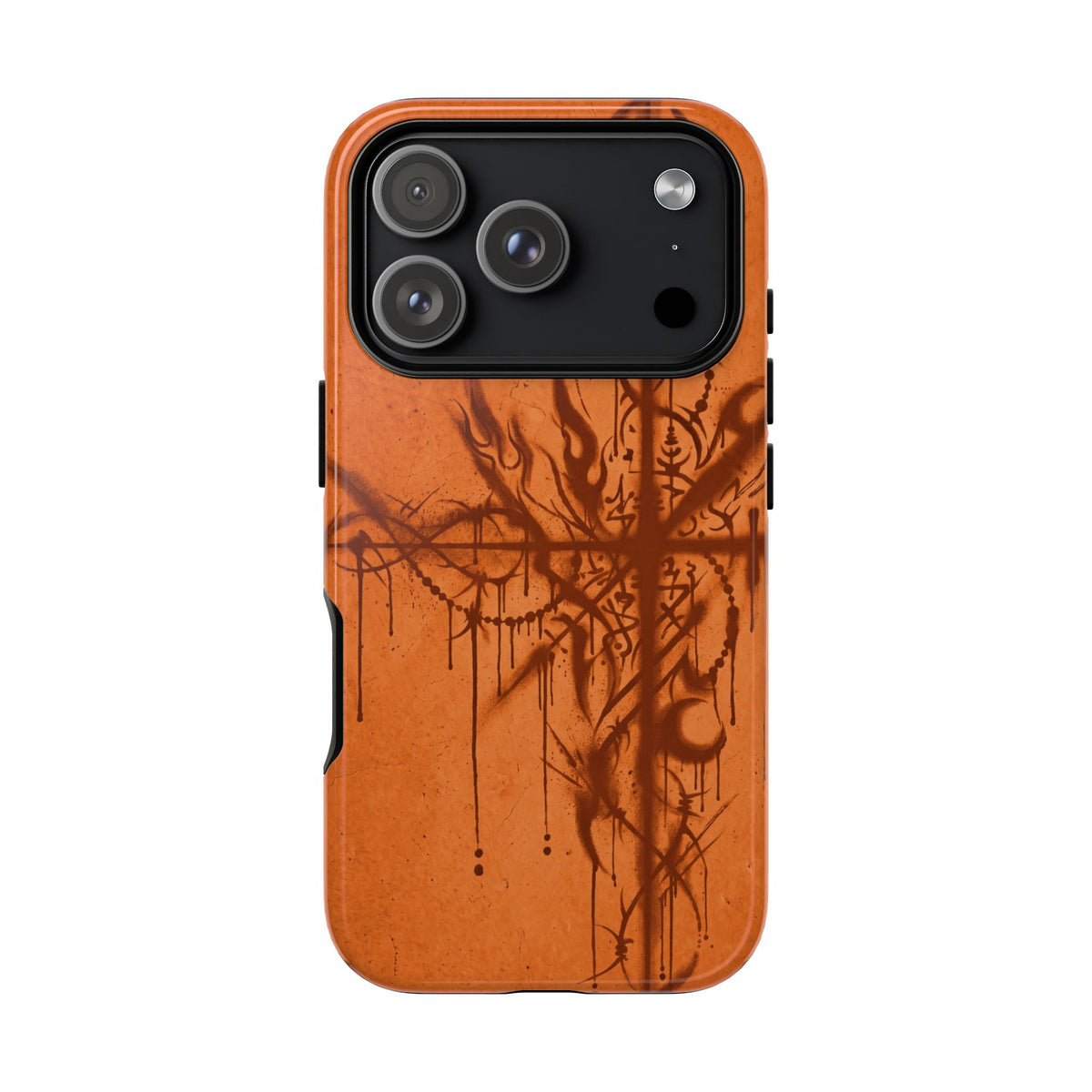 Graffiti Sigil Orange Tough Case on iPhone 18 Pro