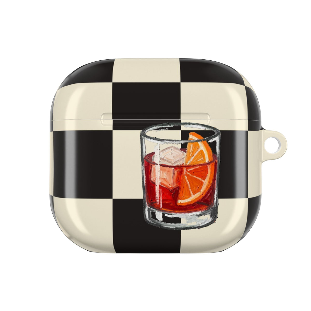 Negroni Checker AirPods Case front