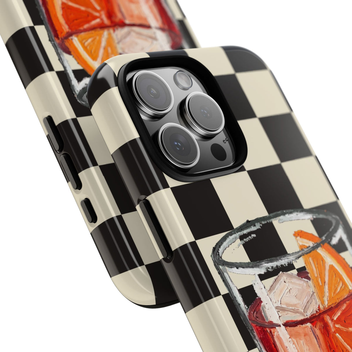 Negroni Checker Tough Case close-up