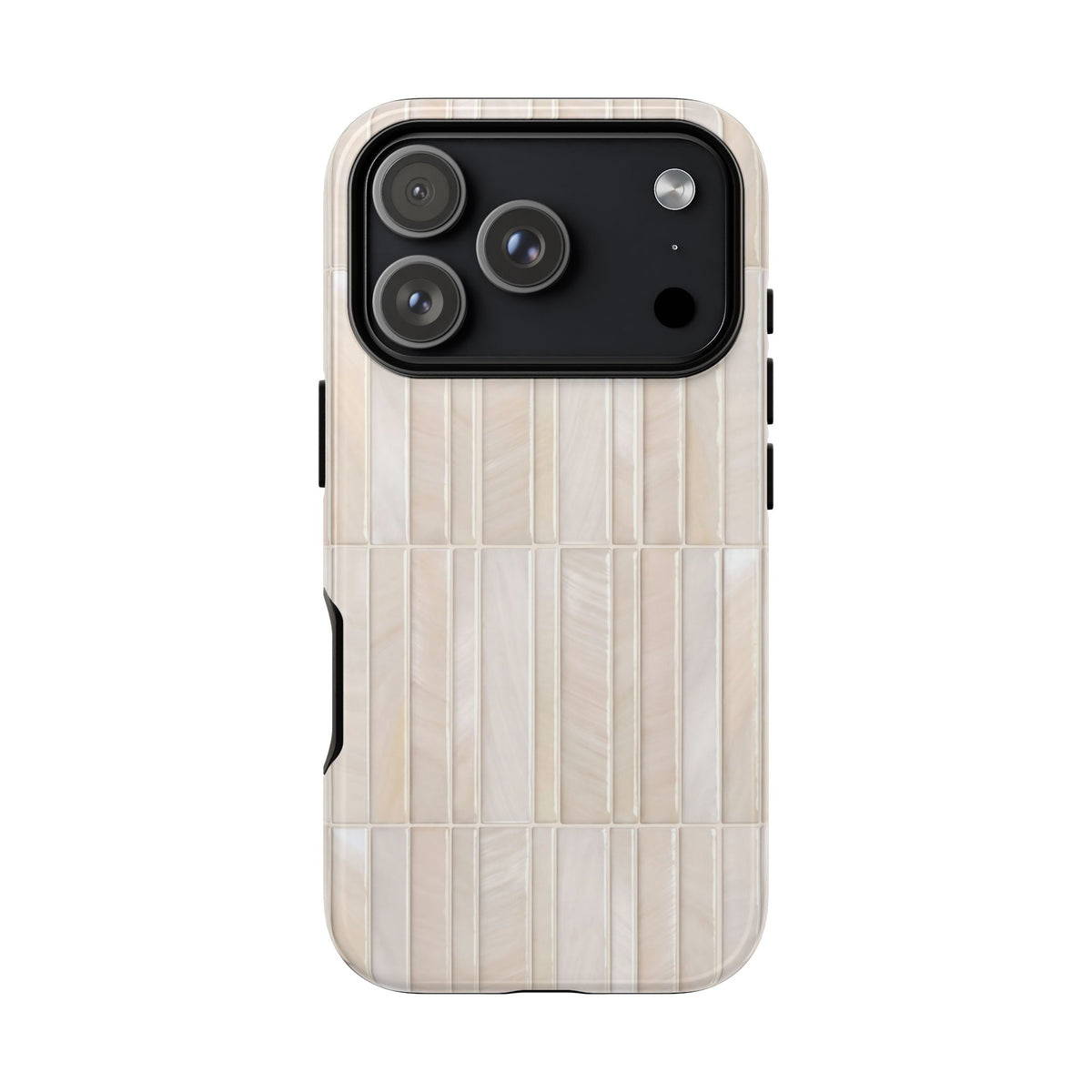 Pearl Tiles Tough Case on iPhone 18 Pro