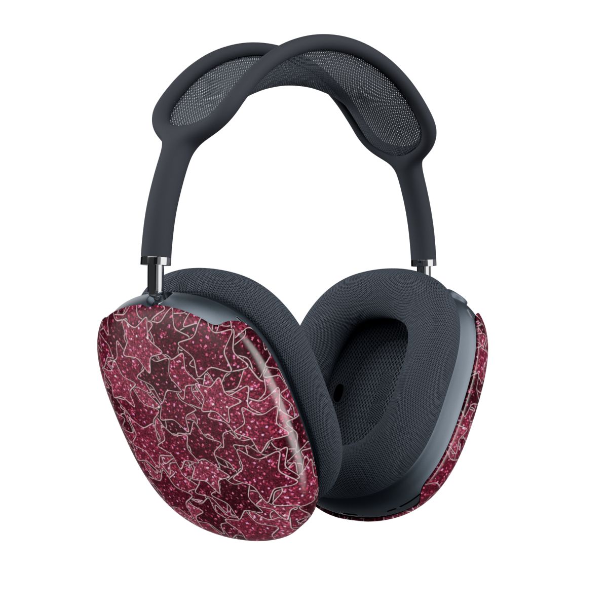 Star Stickers Burgundy AirPods Max Case