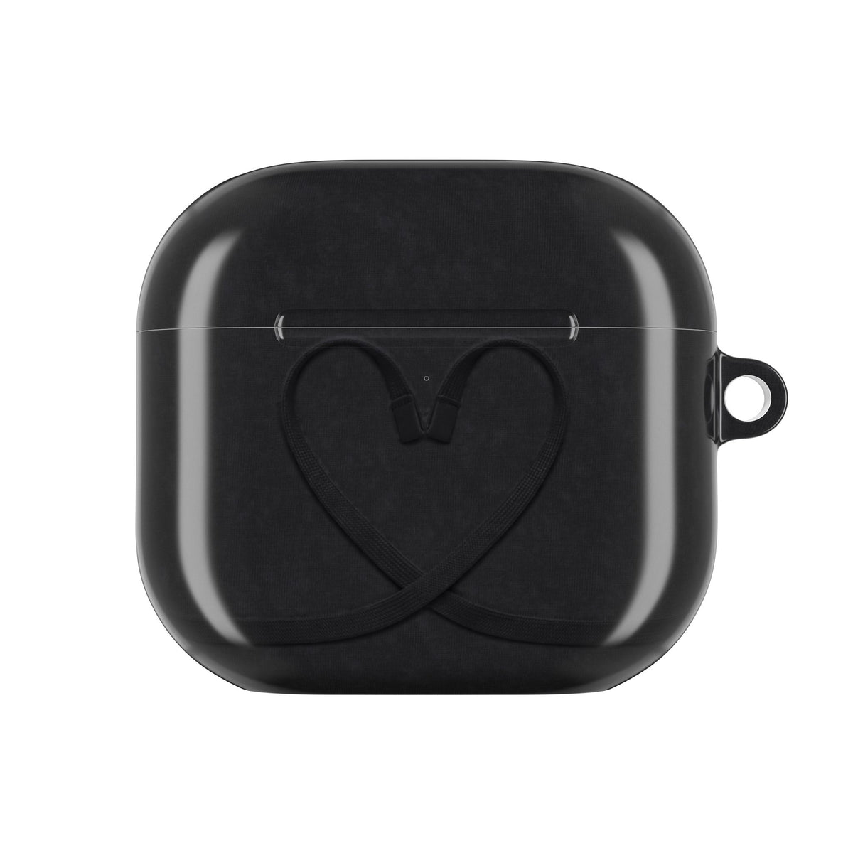 Sweatpants Heart Black AirPods Case front