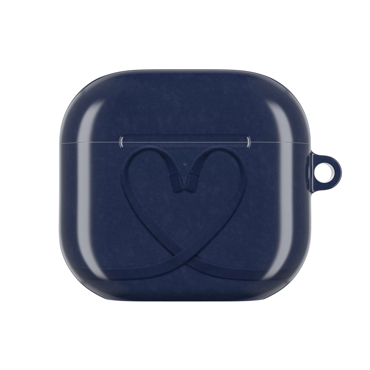Sweatpants Heart Navy AirPods Case front