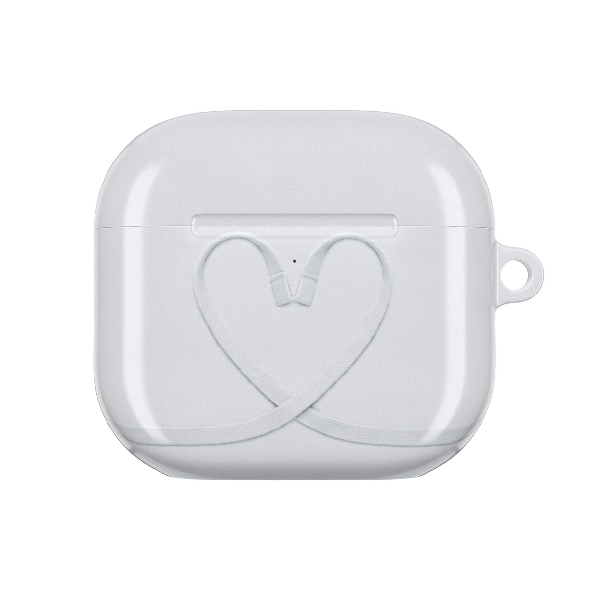 Sweatpants Heart White AirPods Case front