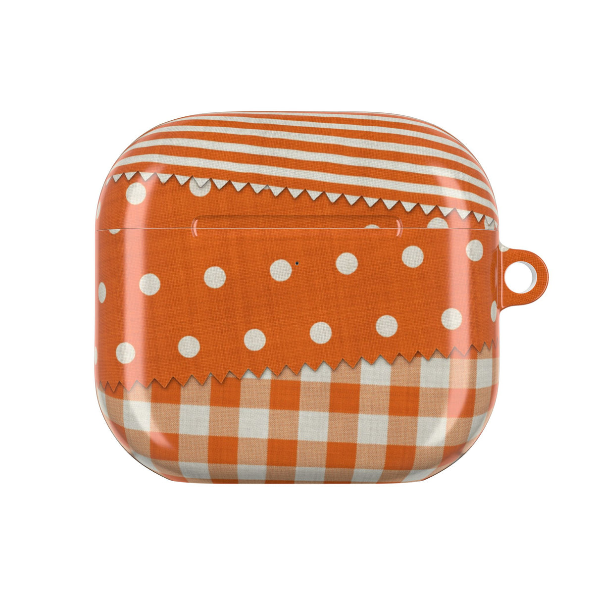 Textile Swatches Orange AirPods Case front