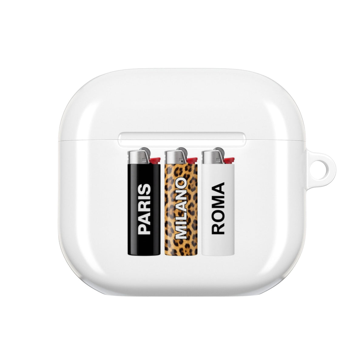 Three Lighters AirPods Case front