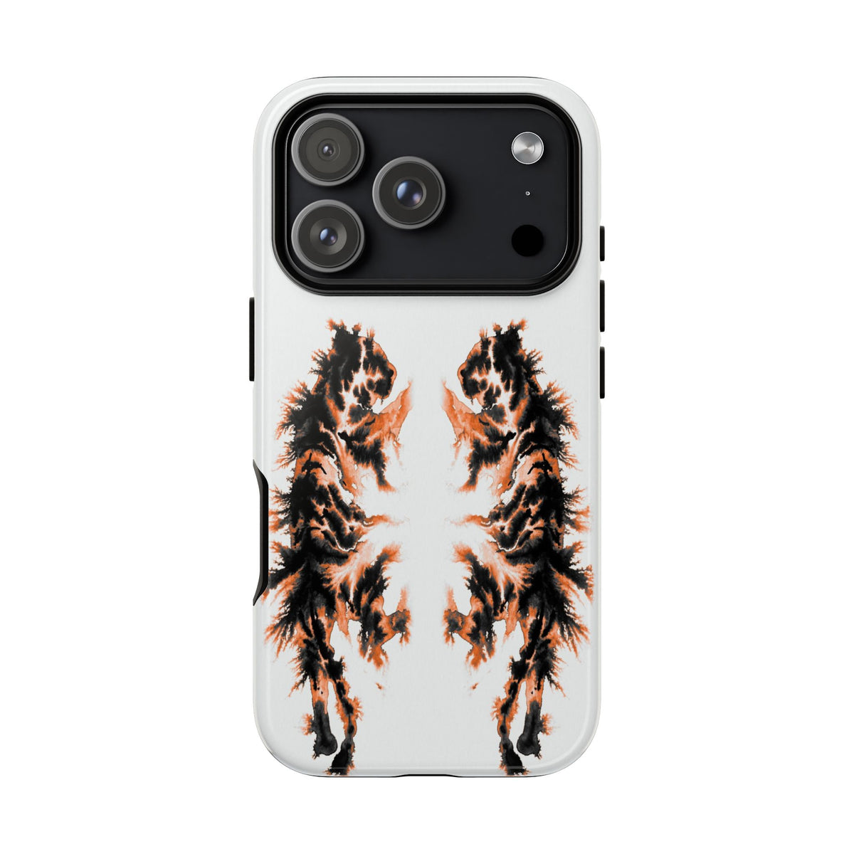 Watercolour Tigers Orange Tough Case on iPhone 18 Pro